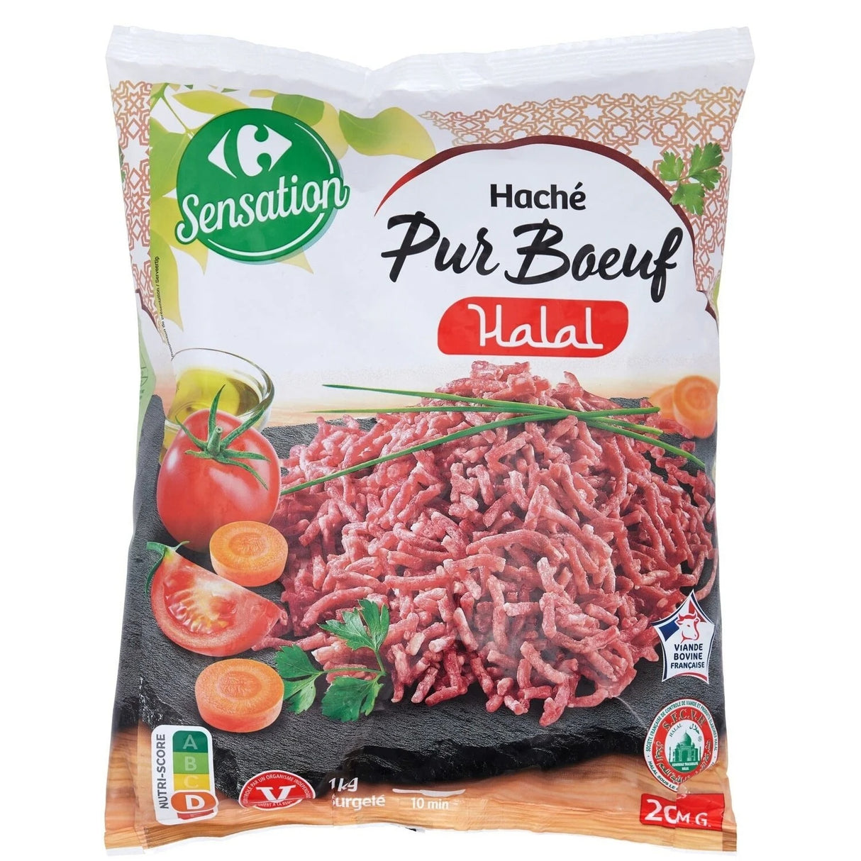 PLENA TUDBOM Viande Hachée de Bœuf Halal 500g